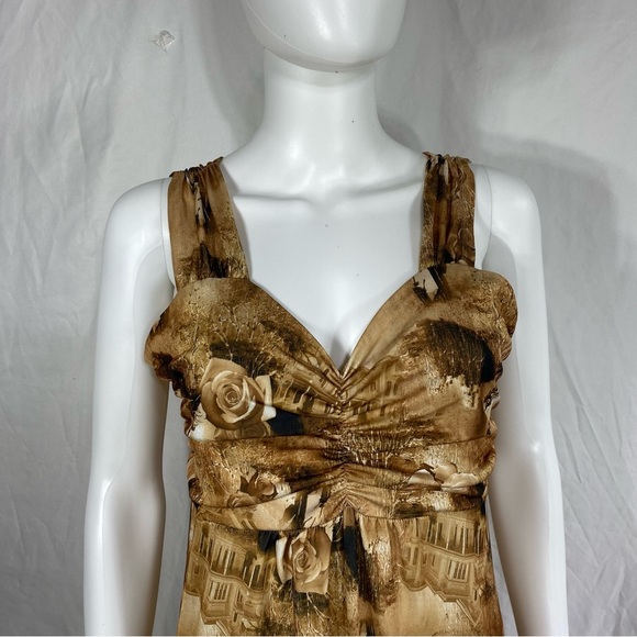 IB Diffusion Roses & Statue of Liberty Sleeveless Maxi Dress - Picture 3 of 7